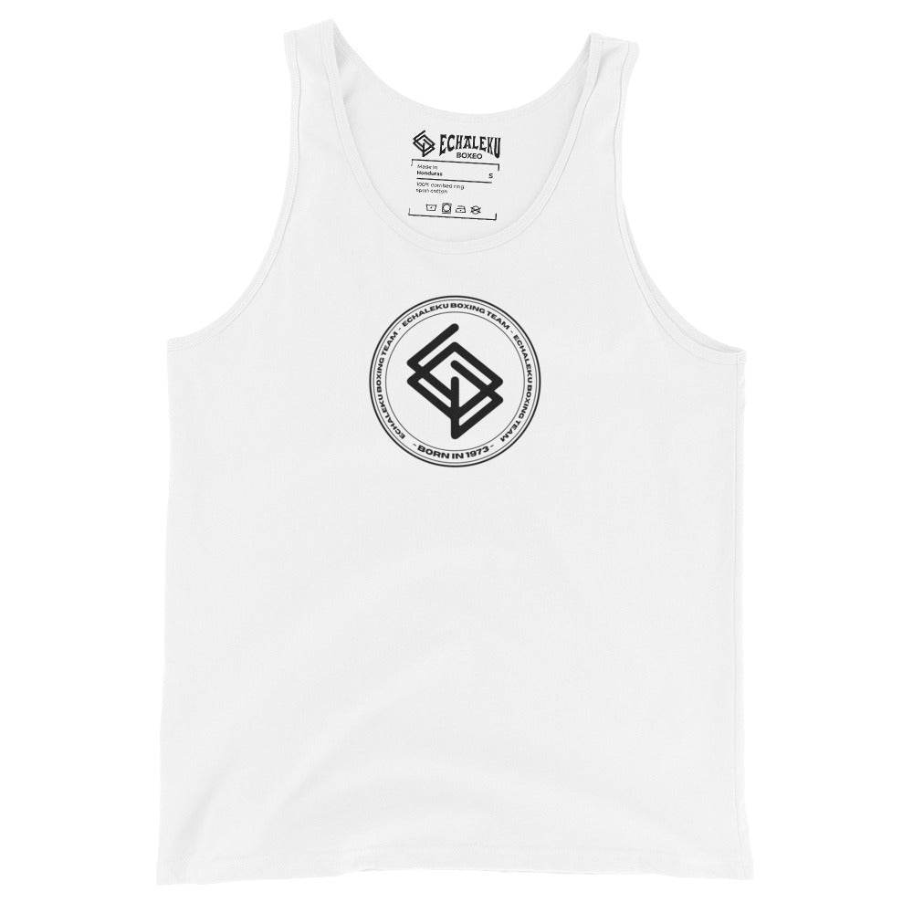 Camiseta entrenamiento HOMBRE Echaleku Boxing Team Blanca y Negra - Echaleku Boxeo